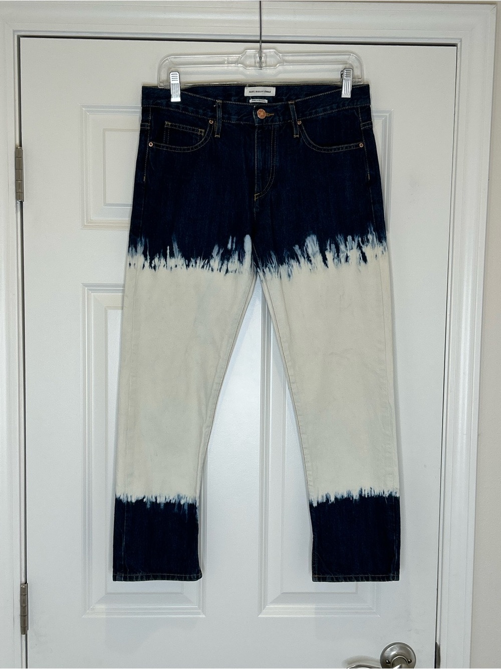 Isabel Marant Etoile Pradley Ankle Length Dip Dye Jeans Women's 38 or 6